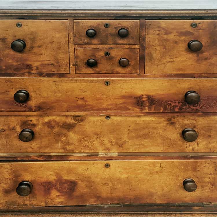Chest of drawers before restoration