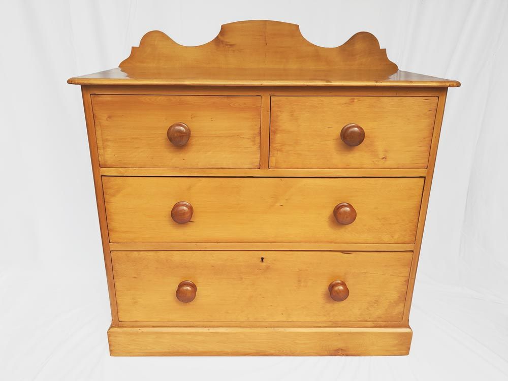 Huon pine drawers after restoration